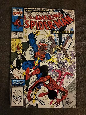 Buy The Amazing Spider-Man #340 1st App Of The Femme Fatales '90 NM. Box K • 7.89£
