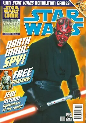 Buy Star Wars Comic #3 (vol 2) Darth Maul / Titan Comics Uk / Jan 2001 / V/g • 6.95£