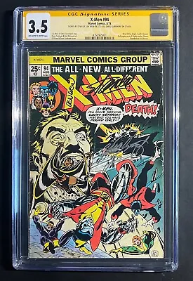 Buy X-Men #94 CGC 3.5 SS Stan Lee Len Wein & Chris Claremont Marvel 1975 Comics • 1,045.52£