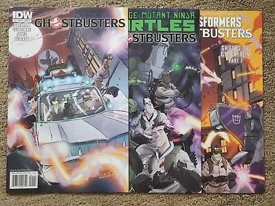 Buy Ghostbusters Comic Lot 3 Books Teenage Mutant Ninja Turtles Transformers Nm Idw • 15.81£