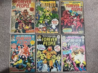 Buy The Forever People DC Comics First Series 1971 - 1972 Nos. 1, 2, 3, 4, 5, 6 • 249.99£