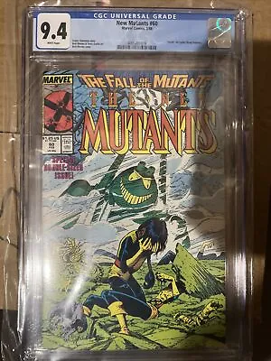 Buy New Mutants #60 CGC 9.4 White Pages Marvel Comics 1988 Death Of Cypher • 35.44£