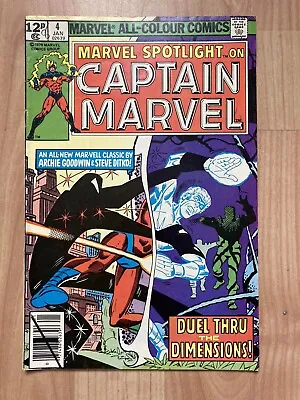 Buy Marvel Comics Marvel Spotlight On Captain Marvel # 4 Jan 1979 Fair Steve Ditko • 0.49£