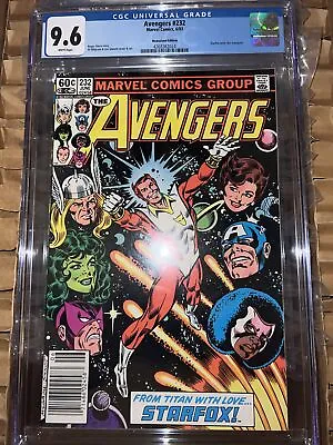 Buy Avengers #232 CGC 9.6 White Pages - 1st Starfox (Eros) Joins Avengers • 59.92£