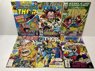 Buy The Mighty THOR Comic Books (Lot Of 6: #437, 453, 457, 462, 467 & 472) • 23.83£
