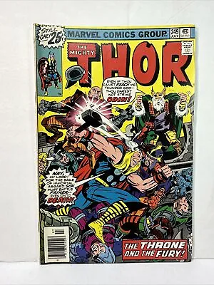 Buy The Mighty Thor #249 NEWSSTAND Marvel Comics Bronze Age 1976 MVS Intact VF 8.0 • 6.35£