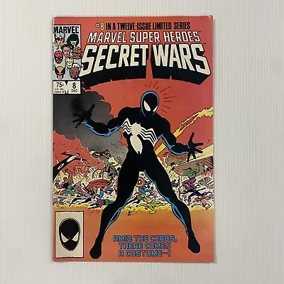 Buy Marvel Super Heroes Secret Wars #8 1984 1st Print VF Origin Of Black Spider-Man • 240£
