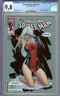 Buy Amazing Spider-man #607 Cgc 9.8 White Pages // J. Scott Campbell Black Cat Cover • 223.87£