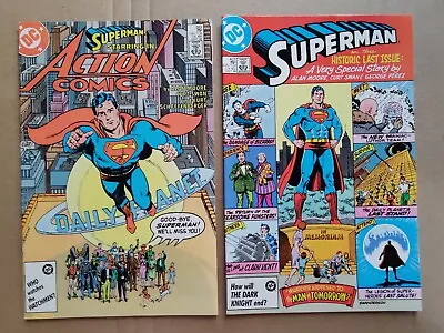 Buy Action Comics 583 VF Superman 423 VF Alan Moore Complete DC Lot Of 2 • 26.22£