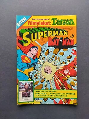 Buy Ehapa - Superman Batman Booklet 26 / 1984 / Excellent Condition Z1 - (with Tarzan Poster) • 21.29£