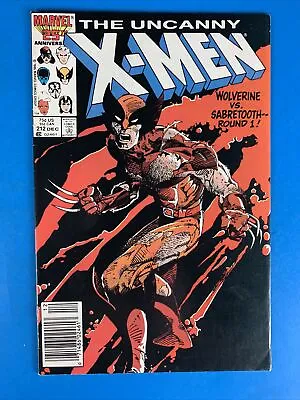 Buy The Uncanny X-Men #212 (1st Battle Of Wolverine Vs Sabretooth) • 36.26£