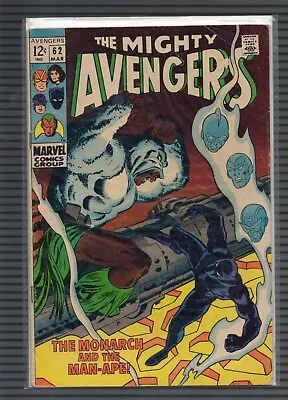 Buy The Mighty Avengers #62 1st Man-Ape M’Baku, Black Panther 1969 Marvel • 33.18£