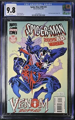 Buy Spider-Man 2099 #35 CGC 9.8 NM/MT WHITE Pages 1st App Venom 2099 1995 Marvel MCU • 140.75£