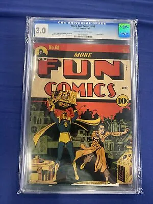 Buy More Fun Comics #68 ~ 1941 Dc Comics ~ Cgc 3.0 ~ Dr Fate Appearance • 1,361.03£