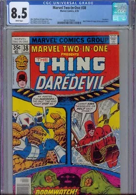Buy Marvel Two-in-one #38 Cgc 8.5, 1978, Daredevil Appearance • 30.04£
