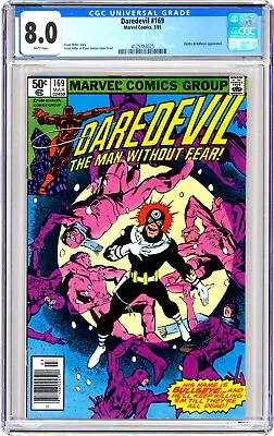 Buy Marvel DAREDEVIL (1981) #169  NEWSSTAND KEY 2nd ELEKTRA App Frank MILLER CGC 8.0 • 63.95£