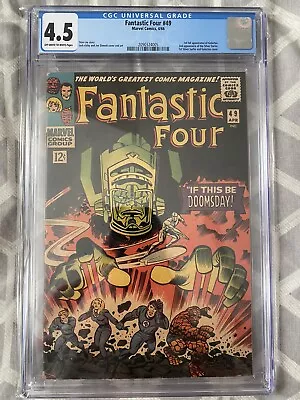 Buy Marvel Comics Fantastic Four #49 1966 CGC 4.5 1st Appearance Of Galactus Cents • 550£