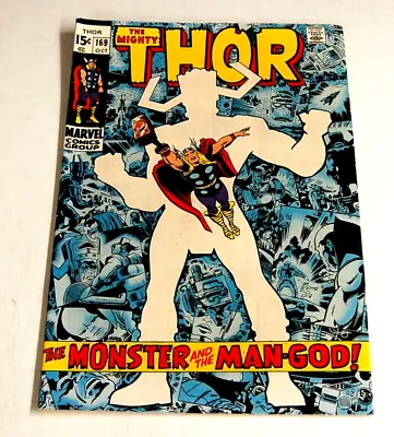 Buy Man God Monster  The Mighty THOR Marvel Comic Group #169 October 1969 C188 • 178.15£