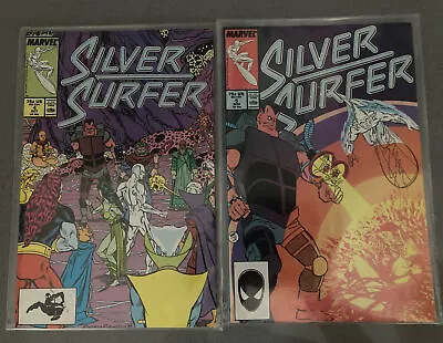 Buy Silver Surfer Issue Numbers 4 - 5 Volume 3 Vintage Marvel Comics 1987 - VGC • 12.99£