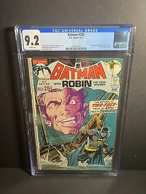 Buy Batman #234 CGC 9.2 White Pages 1st Silver Age Appearance Of Two-Face • 1,261.47£