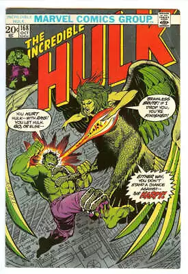 Buy Incredible Hulk #168 5.5 // 1st Appearance Of Harpy Marvel Comics 1973 • 22.14£