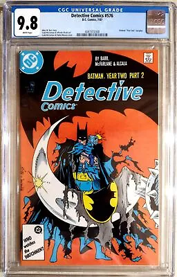 Buy Detective Comics 576 CGC 9.8 WP  Part 2 Year Two Storyline DC 1987 • 237.47£