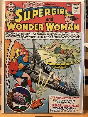 Buy The Brave And The Bold #63 DC Comics 1965 Supergirl And Wonder Woman • 59.37£