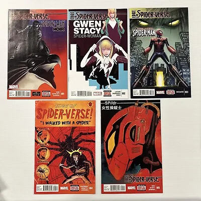 Buy Edge Of Spider-Verse #1-5 2014 VF/NM 1st Appearance Spider-Gwen & Peni Parker • 598.80£