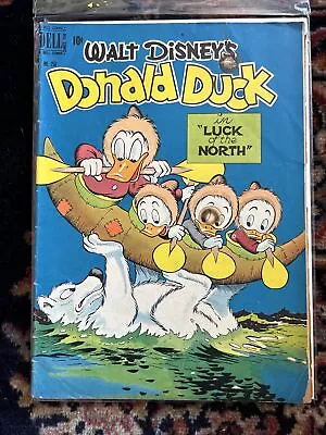 Buy Walt Disney's Donald Duck Luck Of The North  Four Color 256 (1949) Barks GD • 15.93£