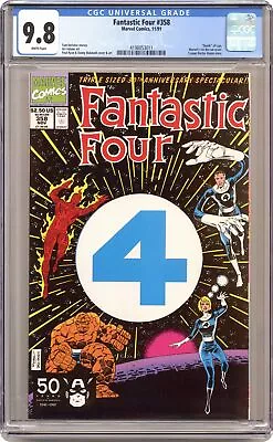 Buy Fantastic Four #358 CGC 9.8 1991 4198853011 • 112.60£