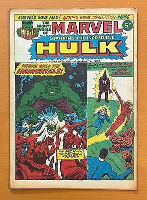 Buy Mighty World Of Marvel #45 RARE MARVEL UK 1973. Stan Lee. FN+ Bronze Age Comic • 14.62£