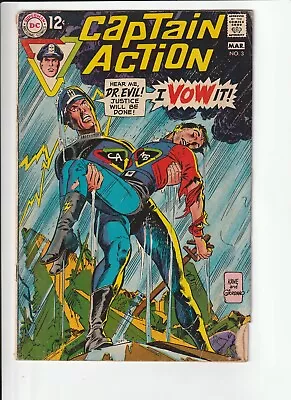 Buy Captain Action #3 1969 Silver Age DC Comic • 3.95£