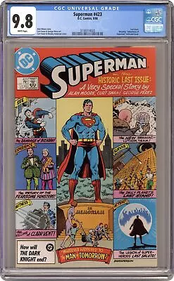 Buy Superman #423 CGC 9.8 1986 3738314020 • 134.40£