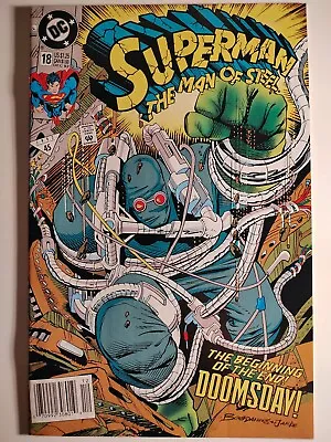 Buy Superman: The Man Of Steel #18 Newsstand, VF+/8.5, DC 1992, 1st Doomsday, Big 🔑 • 17.39£