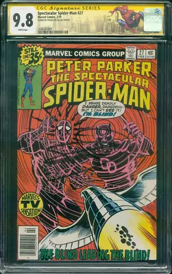 Buy Spectacular Spider Man 27 CGC 9.8 SS 1st Frank Miller Daredevil Art 2/1979 • 1,583.59£