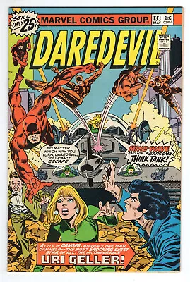 Buy Daredevil #133 Very Fine Plus 8.5 Mind-Wave Jester Bob Brown Art 1976 • 14.47£