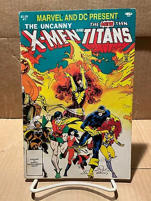 Buy Uncanny X-men And New Teen Titans Crossover One Shot (1982) Marvel Dc Comics A6 • 8£