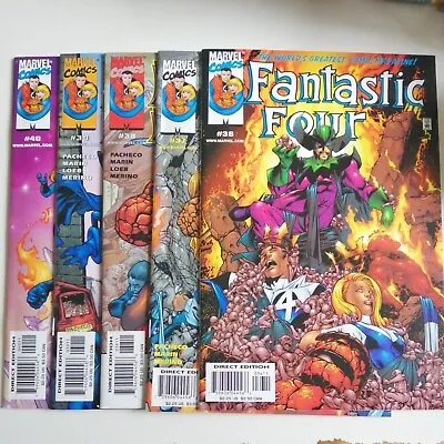 Buy Fantastic Four Comic Vol 3 Issues #36 -40 Marvel Comics 2000 MCU Pacheco Job Lot • 18.95£