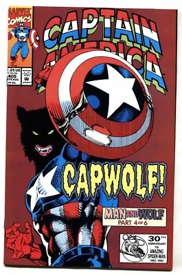 Buy Captain America #405 1992-1st CAPWOLF-Marvel Comic Book • 29.34£