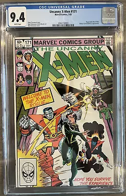 Buy Uncanny X-Men # 171 (1983) CGC 9.4 White Pages - Rogue Joins The X-Men • 59.30£