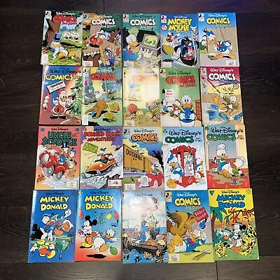 Buy WALT DISNEY'S Comics And Stories Mickey Donald Scrooge LOT 20 Total • 55.61£