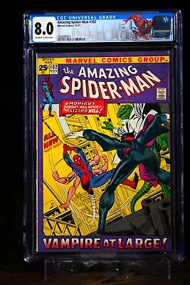 Buy AMAZING SPIDER-MAN #102 CGC 8.0 1971 2nd App Morbius Jared Leto KEY ISSUE • 255.85£
