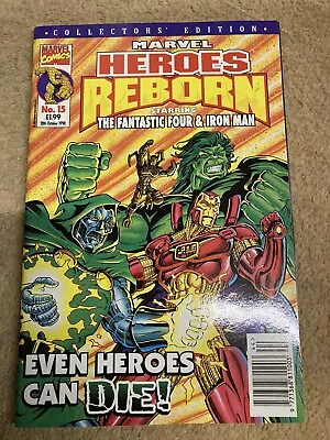 Buy Marvel Heroes Reborn #15 - Fantastic Four Iron Man UK Comics 28 Oct 1998 • 0.99£