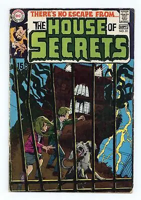 Buy House Of Secrets #81 GD 2.0 1969 1st App. Abel • 42.57£