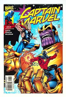Buy Captain Marvel #17 Thanos Cover Signed By Peter David Marvel Comics • 15.82£