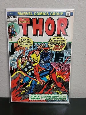 Buy Mighty Thor #208 1973 Marvel Comics 1st Mercurio 4-d Man Thor Comic 208 • 10.45£