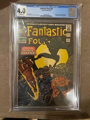 Buy Fantastic Four #52 - 1st Black Panther - Cgc 4.0 • 420£