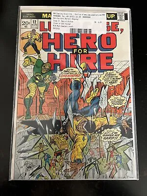 Buy HERO FOR HIRE 12 1st CHEMISTRO 1973 LUKE CAGE SPIDER-MAN FN • 30£