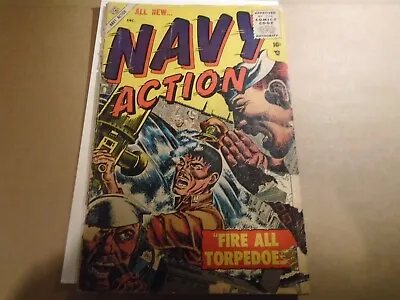 Buy NAVY ACTION #9 Atlas Comics 1955 Fair • 6.95£