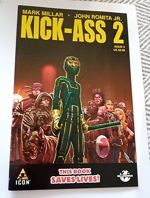 Buy Kick Ass 2 - ISSUE 3 - Bagged And Boarded - Mark Millar - John Romita Jr. ICON  • 2.25£